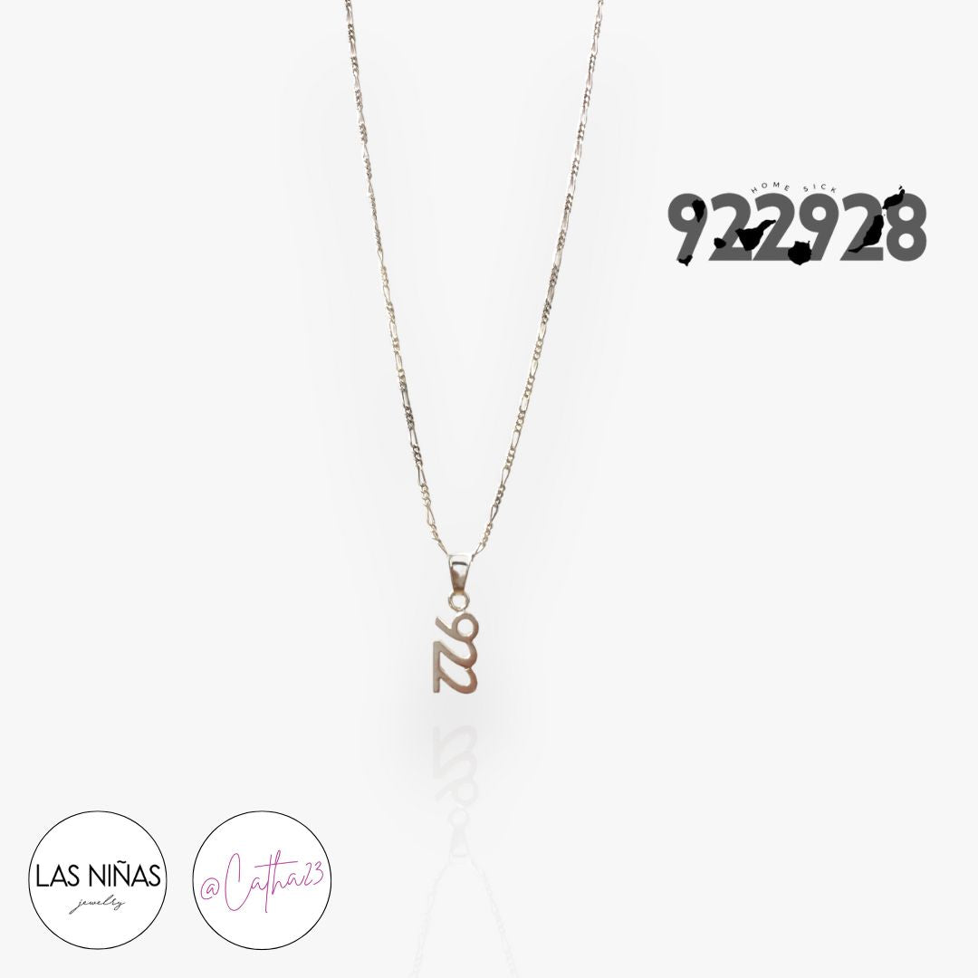 COLLAR ' Home Sick' Largo - Plata