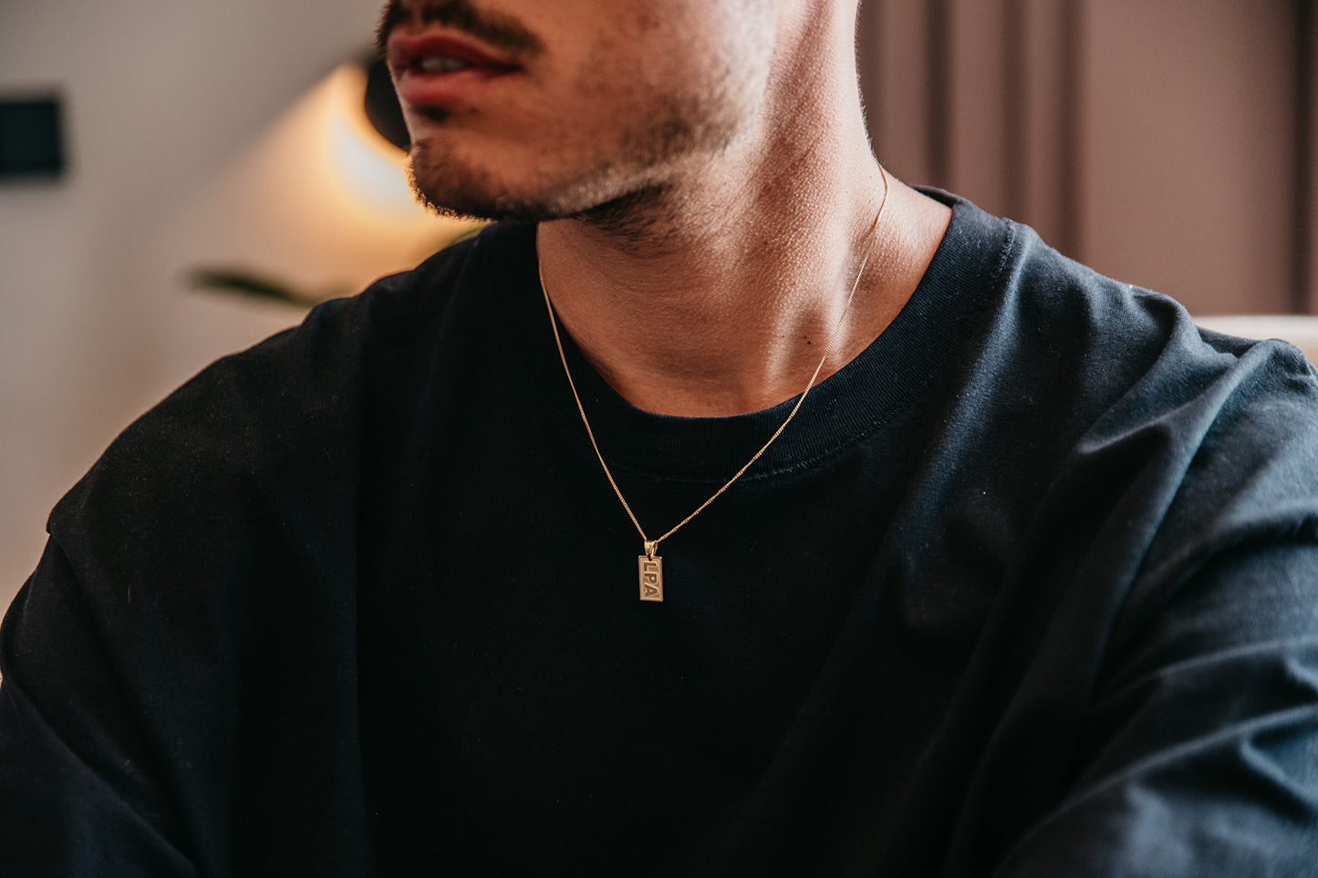 COLLAR 'Sick for this destination' - Catha23 (cadena 50cm) Baño de ORO 18K