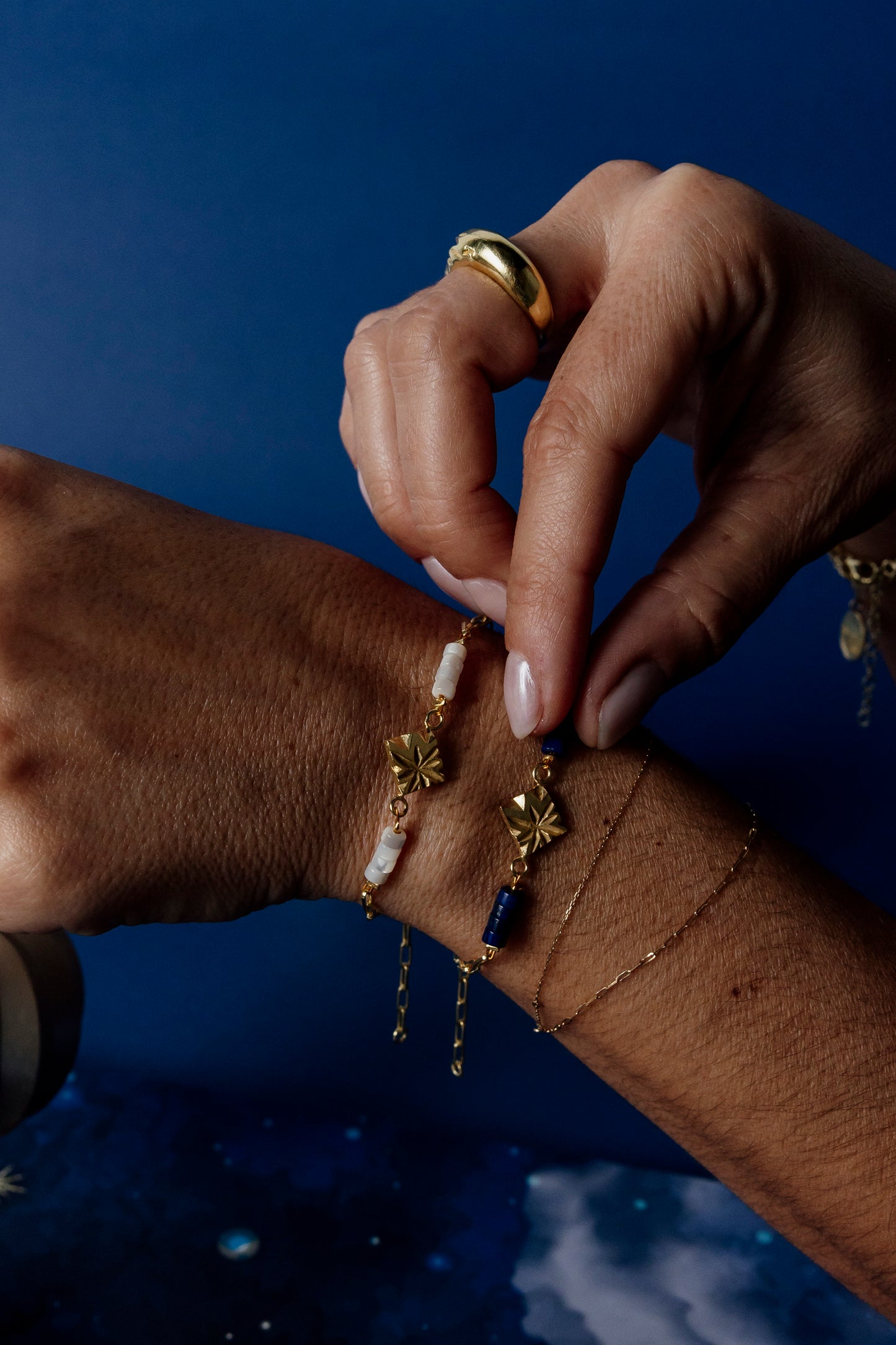 Pulsera Lapis/Nácar ASTER