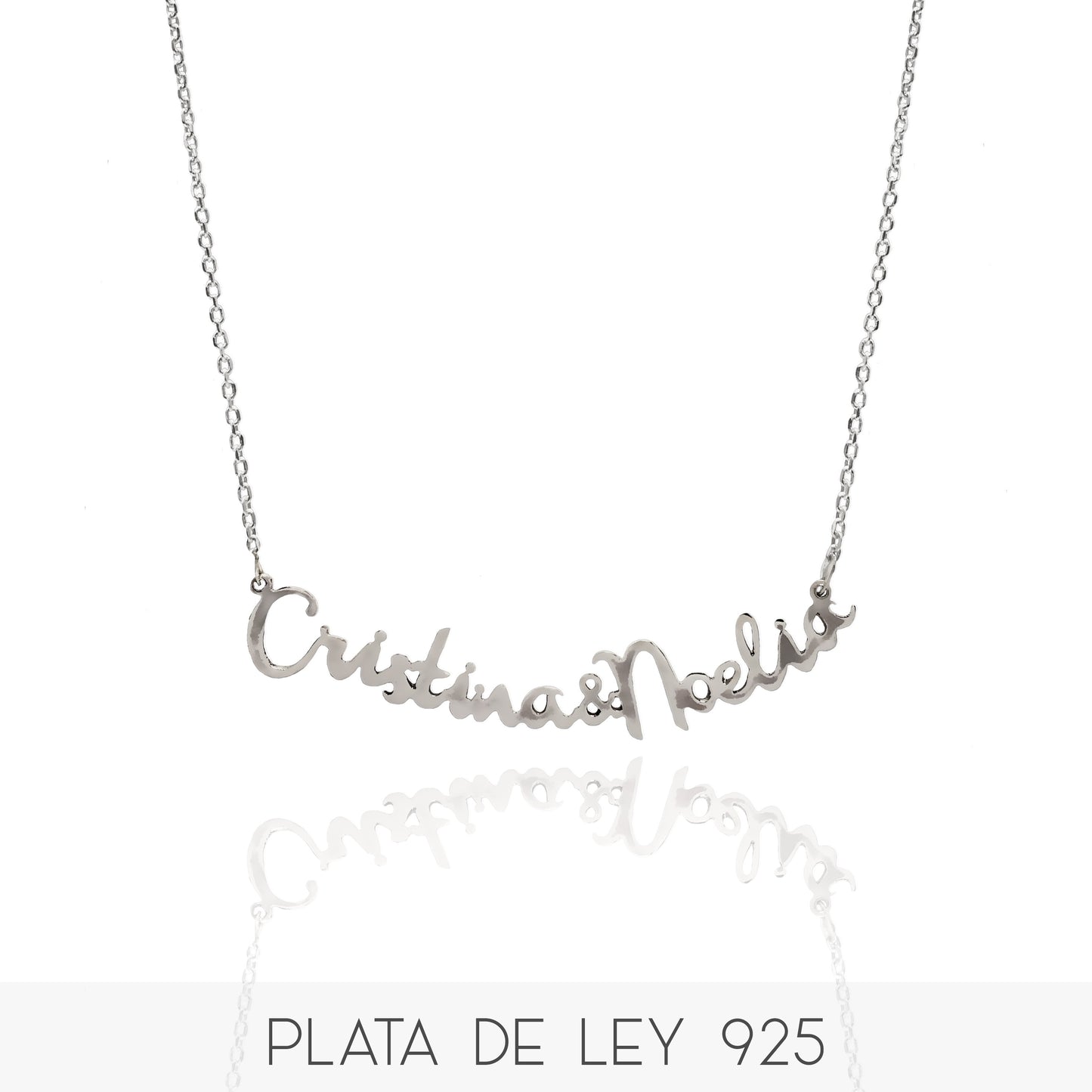 Collar Dos Nombres largo